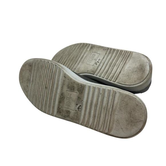 Eileen Fisher Prop Platform Sneakers Low‎ Top Metallic Silver Gunmetal Size US 8 - Picture 12 of 14